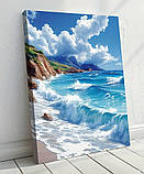 Картині для дому. Картина "Морські хвилі" 30×40, фото 2