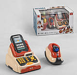 Касовий апарат 668-93 підсвітка, 18 предметів, звук, сканер, термінал, продукти, фото 2