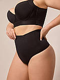 Жіноча спідня білизна трусики чорні з утяжкою, труси-стрінги з широкою резинкою M/L, фото 4