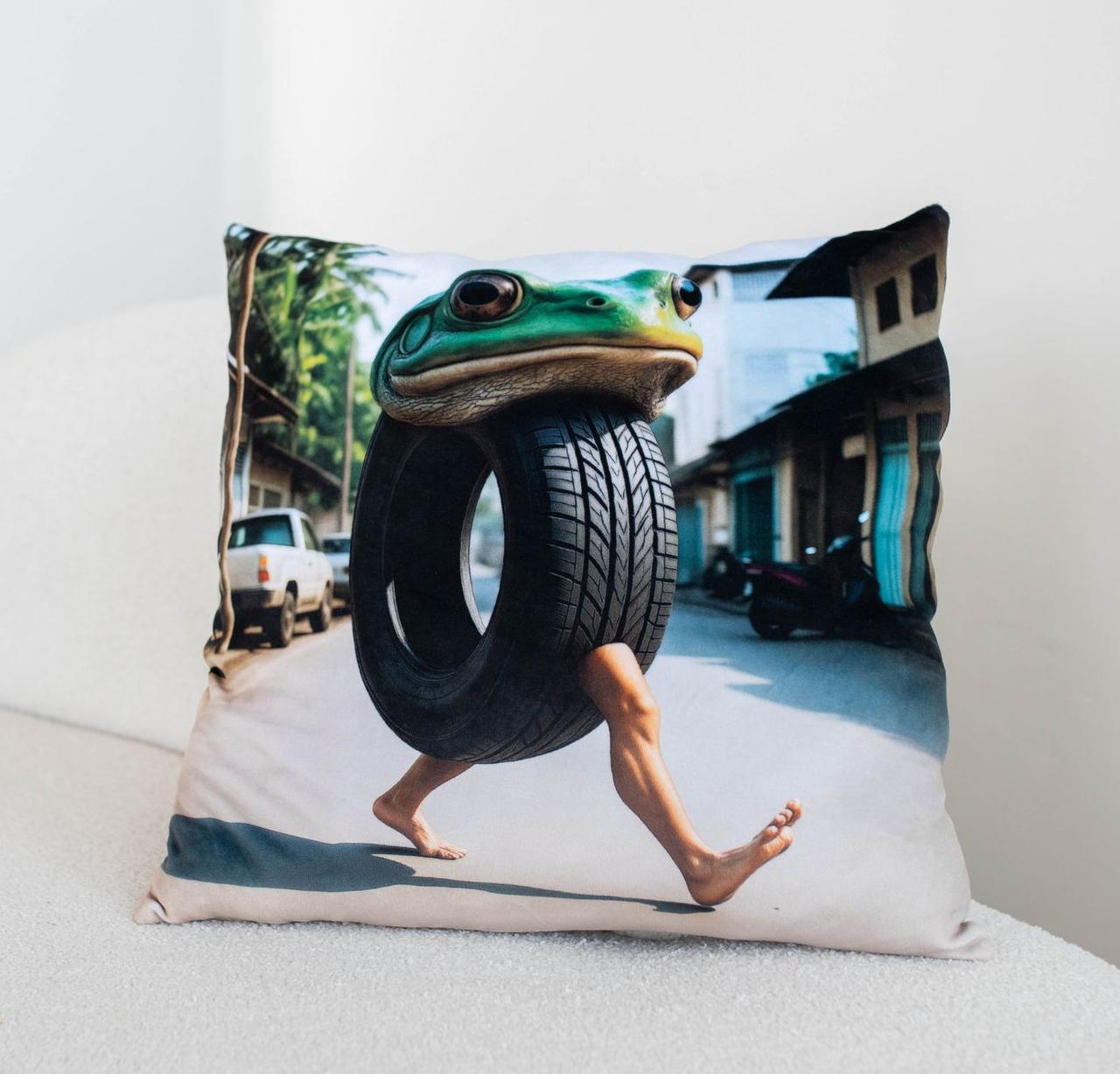 Подушка антистрес-обіймашка Boneca Ambalabu Бонека Амбалабу з колекції Брейнрот – реалістична м’яка іграшка 45х25см, фото 1