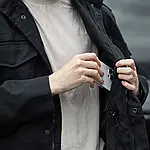 Куртка тактична Brotherhood M65 чорний демісезонна з пропиткою, фото 5