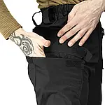 Штани тактичні військові для ЗСУ Brotherhood UTP 2.1 ріп-стоп чорний, фото 6