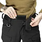 Штани тактичні військові для ЗСУ Brotherhood UTP 2.1 ріп-стоп чорний, фото 8