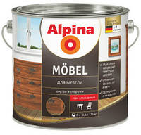 Лак меблевий Alpina Aqua Möbel/глянсовий, 2,5 л. 0.75