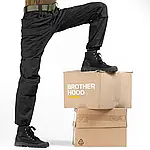 Штани тактичні військові для ЗСУ Brotherhood UTP 2.0 ріп-стоп чорний, фото 6