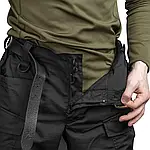 Штани тактичні військові для ЗСУ Brotherhood UTP 2.0 ріп-стоп чорний, фото 8
