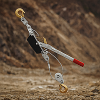 Лебідка ручна 2 тонни, трос 3 м, зручний монтаж і міцна сталева конструкція