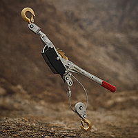 Лебідка ручна 4 т з тросом, для витягування авто та використання на будівництві