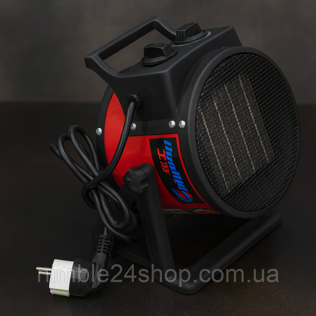 Теплова гармата електрична Chigong 2000 Вт, 3 режими, керамічний нагрівач, для дому та офісу