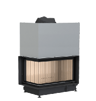 Кутова камінна топка Brunner 45/82/48 Architektur-Kamine Eck left lifting door