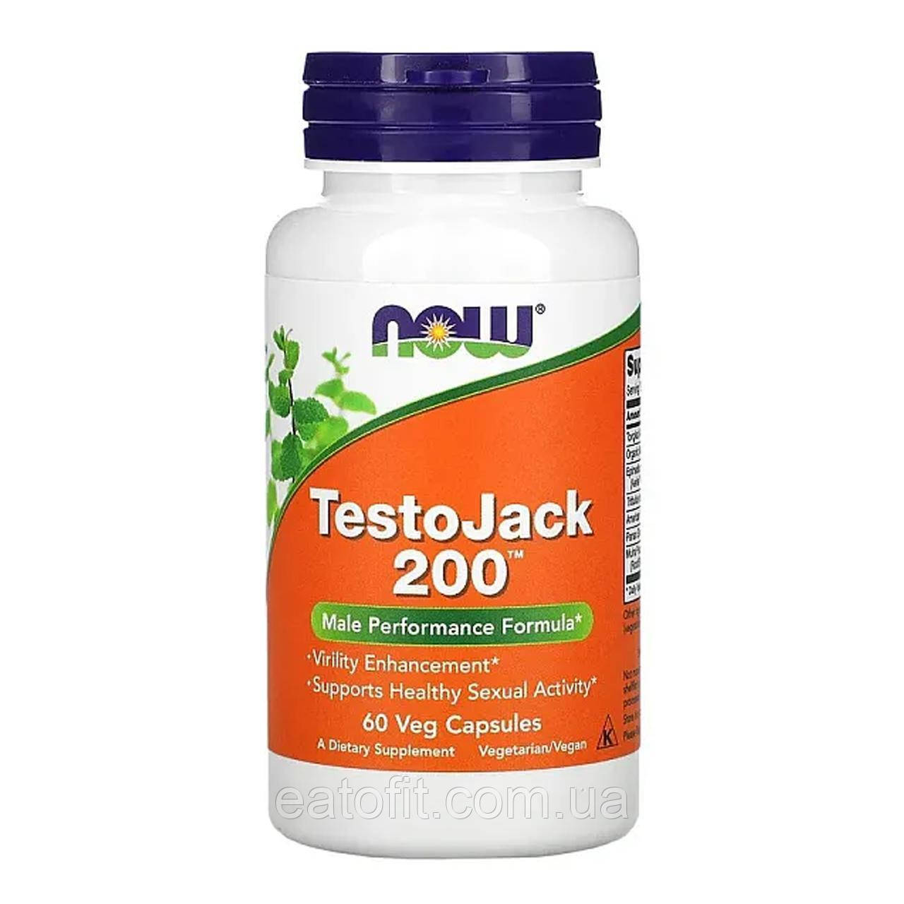Комплекс для чоловічого здоров'я (TestoJack 200) 60 капсул NOW-02198, фото 1
