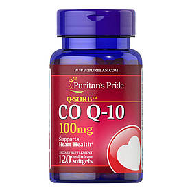 Puritan's Pride Q-SORBTM Co Q-10 100 мг — 120 капсул PTP-15594