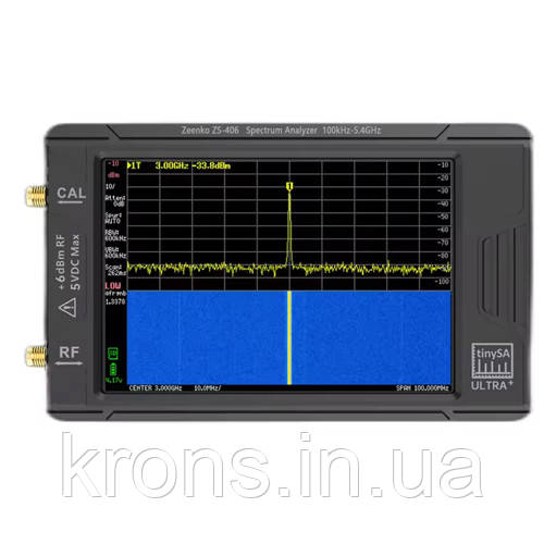Аналізатор спектра 100 кГц-5.4ГГц генератор сигналів TinySA Ultra Plus ZS-406, фото 1