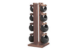 Набір гантелі з підставкою SwingBell Tower NOHRD 2-8 кг Oak Vintage Leather