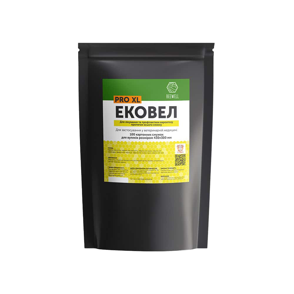 Смужки проти кліщів Varroa Ековел 100 шт.