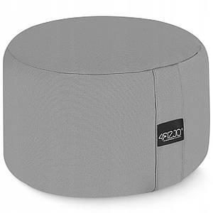 Подушка для йоги та медитації 4FIZJO Zafu кругла 32 x 20 см Grey (P-5907739315533)