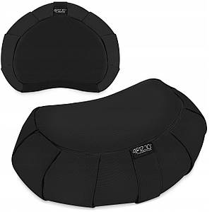 Подушка для йоги та медитації 4FIZJO Zafu напівкругла 40 x 30 x 12 см Black (P-5907739315519)