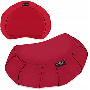 Подушка для йоги та медитації 4FIZJO Zafu напівкругла 40 x 30 x 12 см Red (P-5907739315496)