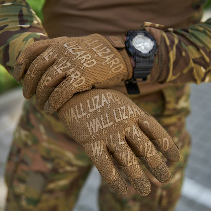 🔥 Рукавички повнопалі "Wallizard" (Койот) тактичні, військові, штурмові, нгу зсу, мультикам, фото 1