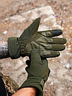 🔥 Рукавички тактичні утеплені повнопалі "CORE" (Олива) тактичні, військові, штурмові, нгу зсу, фото 3