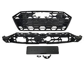 Решітка радіатора Full Black ( стиль S7 ) під дистронік на AUDI A7 4K 2023-2024 року