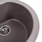 Гранітна мийка для кухні VALESO 480 TURAS матова Дюна, фото 3