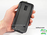 Відкидний чохол з натуральної шкіри для Samsung Galaxy S5 Mini G800, фото 3