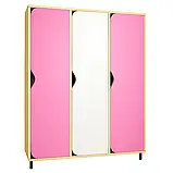 🟡 Шафа для роздягальні 3-секційна на металевих регульованих ніжках, різнокольорова DS-030, фото 4