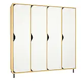 Шафа для роздягальні на 4 секції на металевих ніжках Різнокольоровий DS-120, фото 4