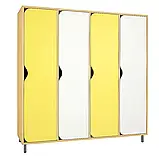 Шафа для роздягальні на 4 секції на металевих ніжках Різнокольоровий DS-120, фото 8