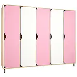 🟡 Шафа для роздягальні 5-секційна на металевих регульованих ніжках, різнокольорова DS-030, фото 7