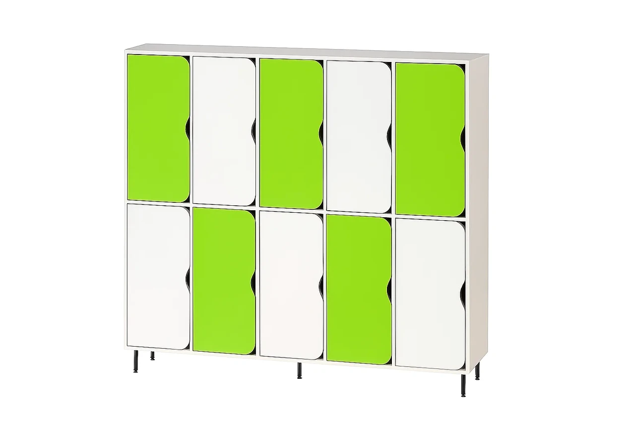 🧥 Шафа для одягу 10-секційна на металевих регульованих опорах DS-56, фото 1