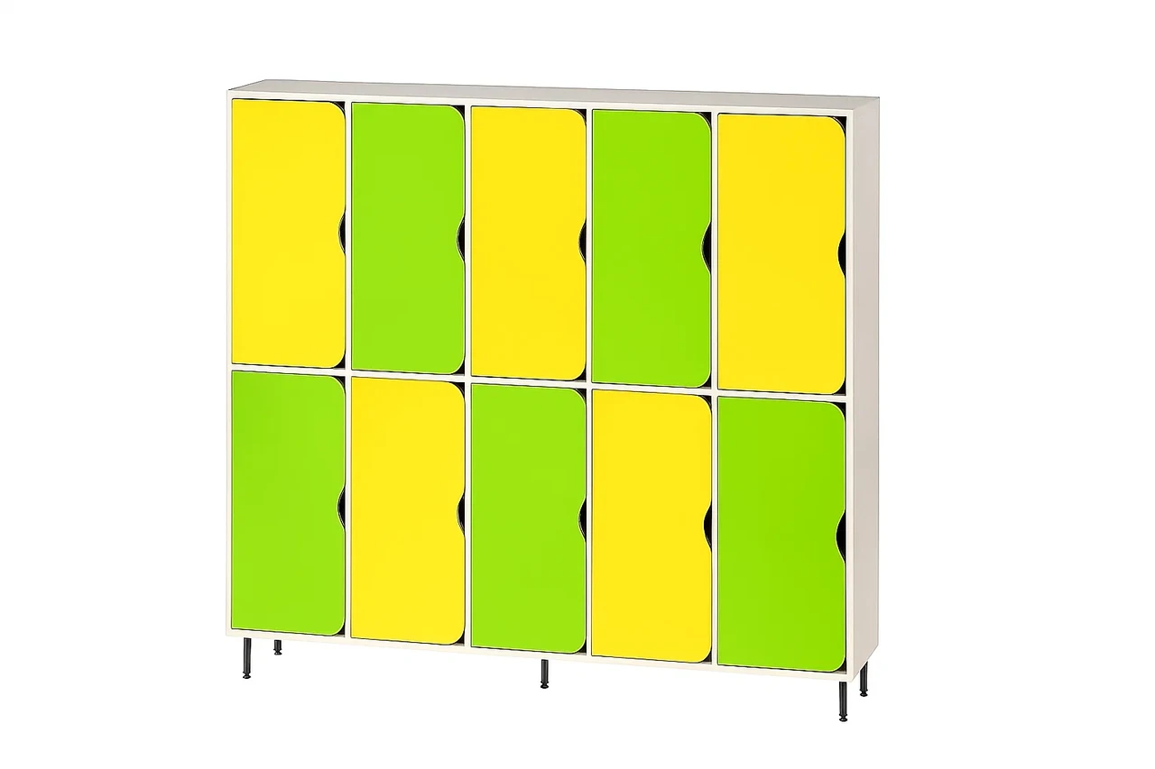 🧥 Шафа для одягу 10-секційна на металевих регульованих опорах DS-56, фото 1