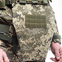 Комплект балістичного захисту паху – 2 клас захисту. Протиуламковий фартух НВМПЕ UHMWPE піксель 1.0