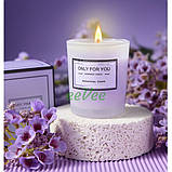 Подарунковий набір для жінок дівчат 6в1 термочашка свічка мило сіль бомбочка для ванни Фіолетовий (60837), фото 5