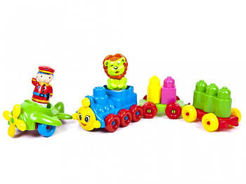 Конструктор Поїзд із літаком 02-407 G-Rich