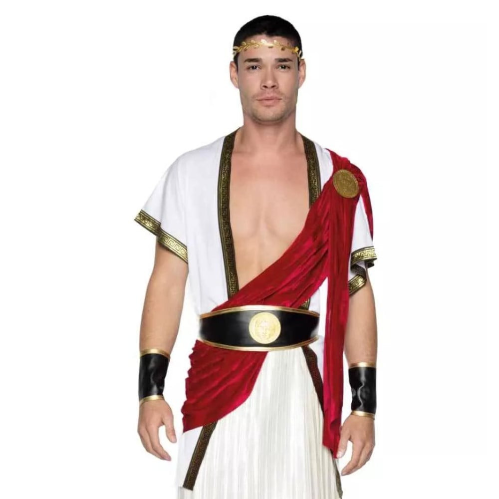 Костюм Римського імператора Цезаря різних кольорів Leg Avenue 5 предметів розміри S/M Talla, фото 1