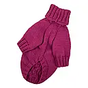 Светр в'язаний косичка 27 см (об'єм до 35см) розмір 2 малиновий для собак XS, фото 2