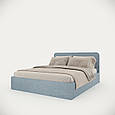 Двоспальне ліжко Хюгге з м'якою обивкою 900х1672х2076 мм Блакитний, фото 3