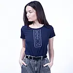 Футболка вишиванка жіноча Brotherhood F синій, фото 4