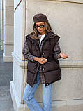 Жіночий демісезонний жилет з регулятором на таліі, фото 8
