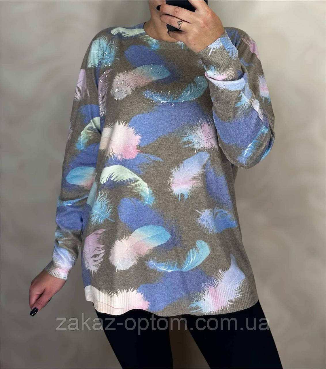 Светр жіночий напівбатал оптом (48-54) Китай 25215-139725