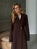 Жіноче демісезонне приталене кашемірове пальто, фото 4