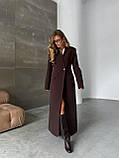 Жіноче зимове приталене кашемірове пальто, фото 8