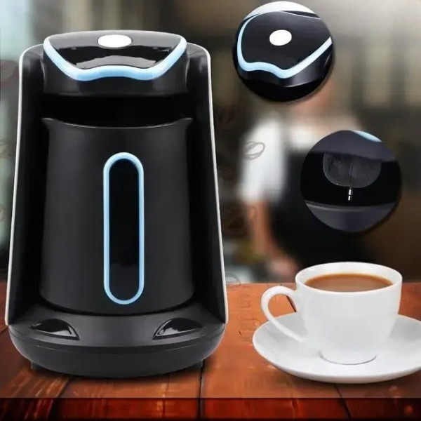 Кавоварка 600Вт 300мол Domotec MS 102S Чорна, фото 1