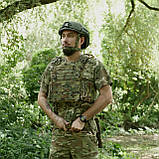 Тактичний Каремат-сидушка Kiborg 20mm Cordura Мультикам Каремат під балістичний пакет, фото 6