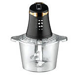 Блендер подрібнювач 3л 600Вт Domotec MS 7041 Чорний, фото 4