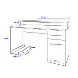 Комп'ютерний стіл Комбо NEW Білий, фото 5