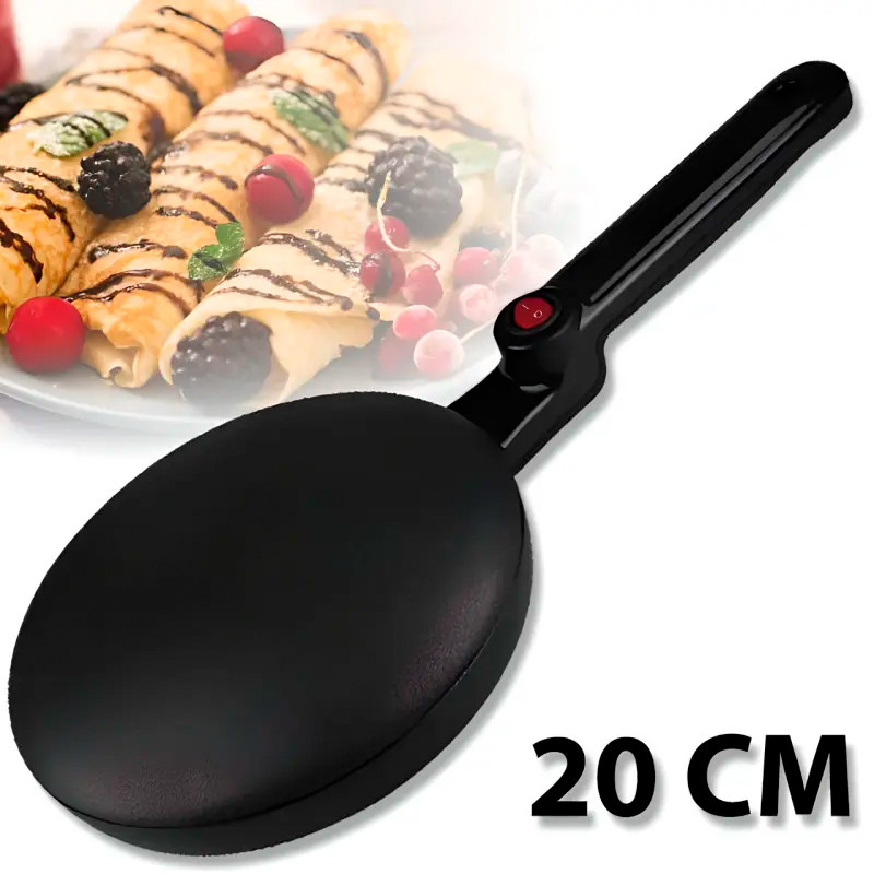 Млинок електричний Domotec MS 5209B Ceramic Panel | Сковорода для млинців, фото 1