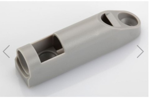 Тримач накладний для демпфера пневматичного Airtic врізного, сірий, фото 1